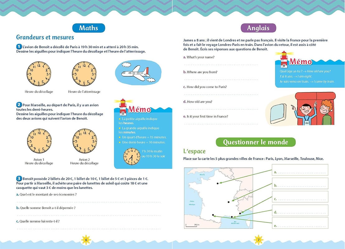 cahier de vacances anglais