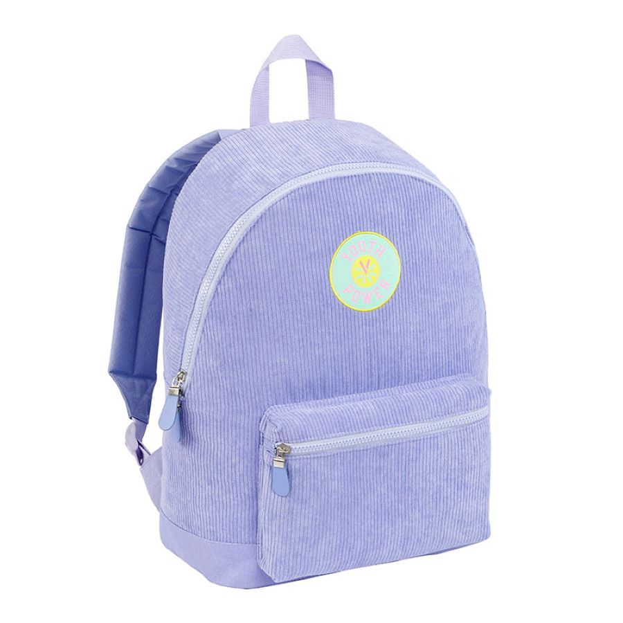 sac a dos college pour fille mauve 