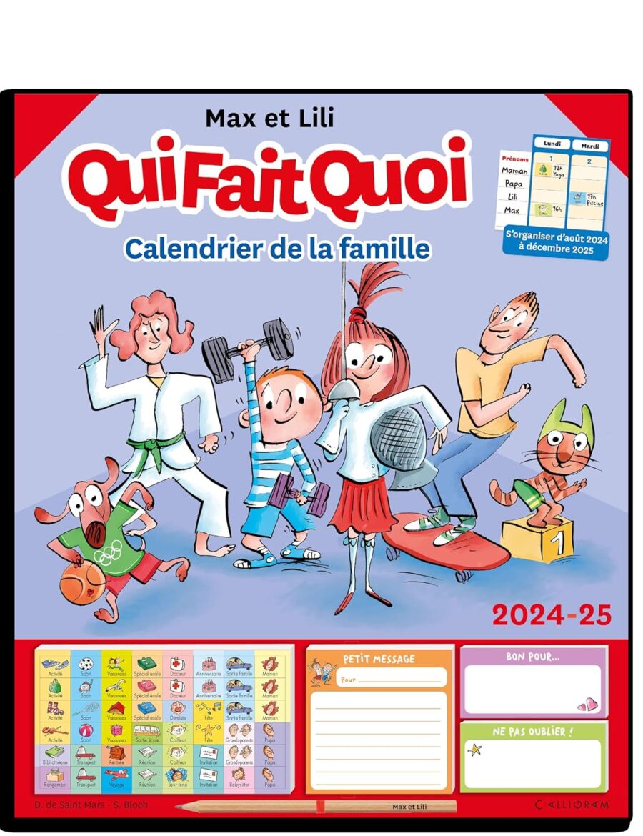 calendrier familial max et lili 