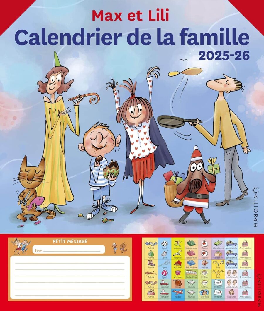calendrier familial max et lili
