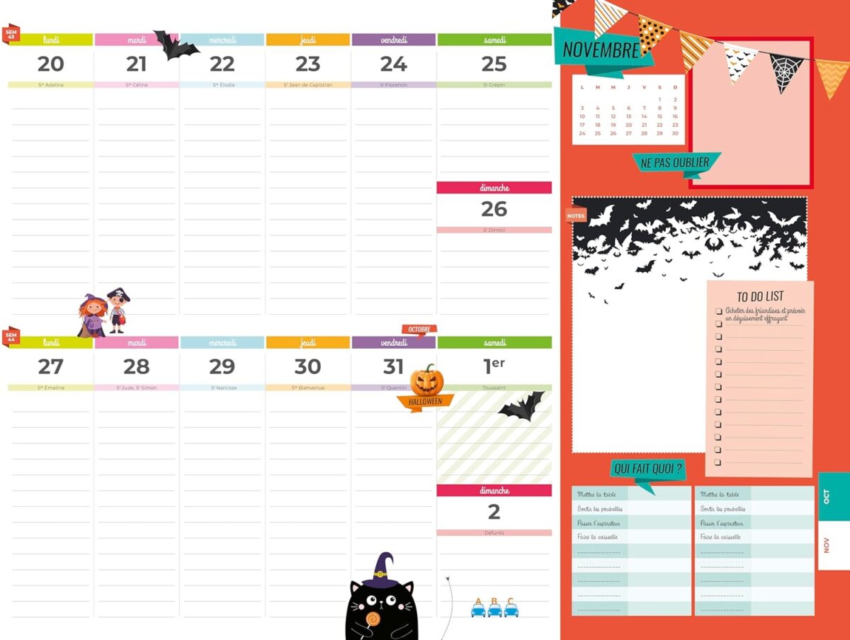 calendrier familial 2026 rigolo