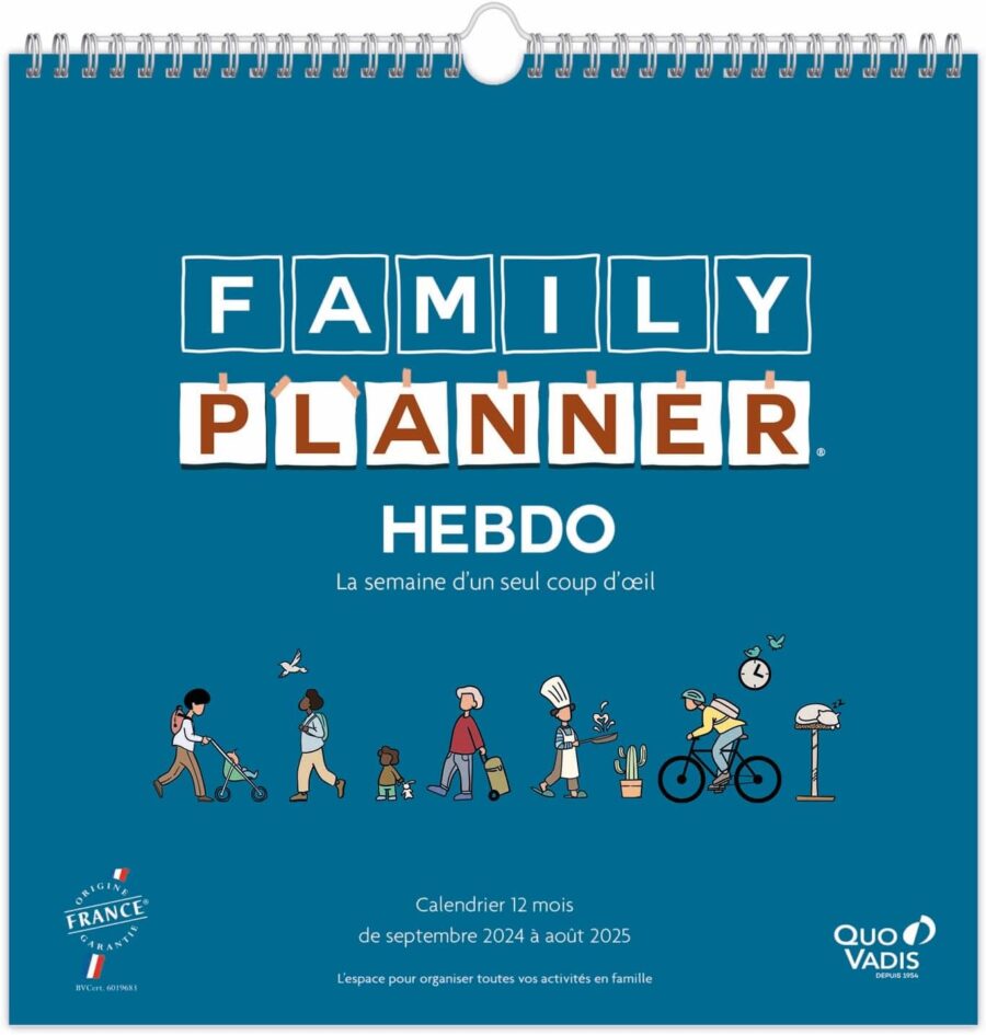 family planner quo vadis hebdo 2025