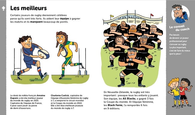 livre pour expliquer les règles du rugby aux enfants