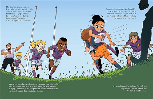 livre jeunesse pour expliquer les règles du rugby
