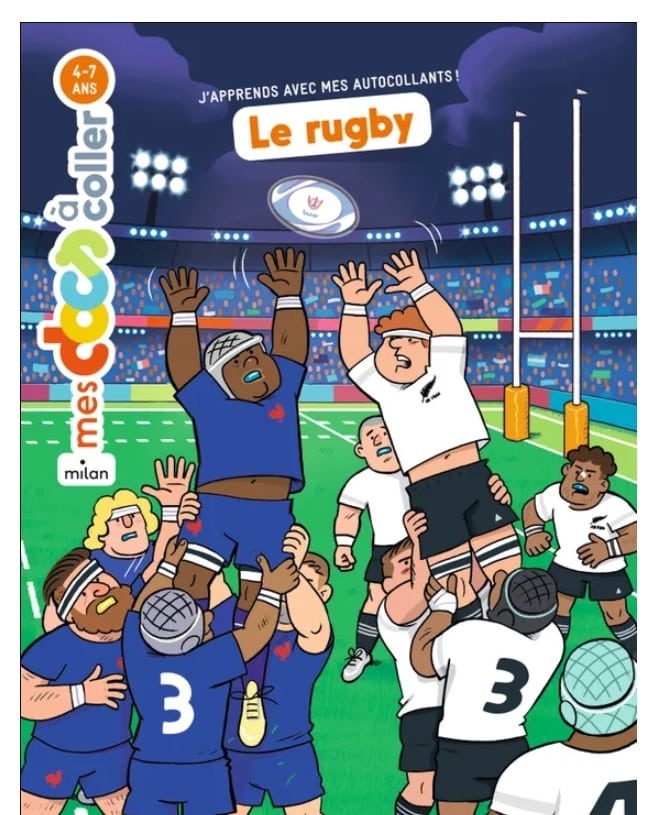 livre autocollants rugby pour enfant