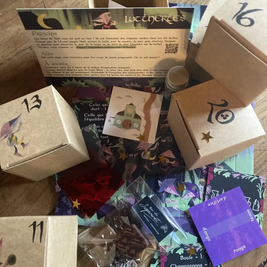 calendrier de l'avent enfant escape game