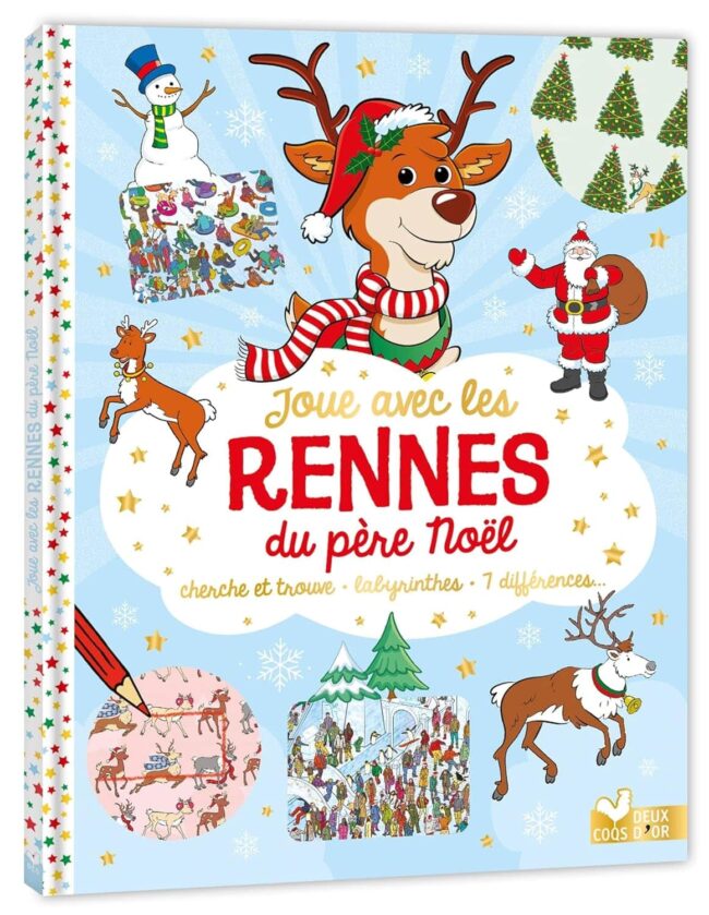 livre jeu joue avec les rennes du père noël avis