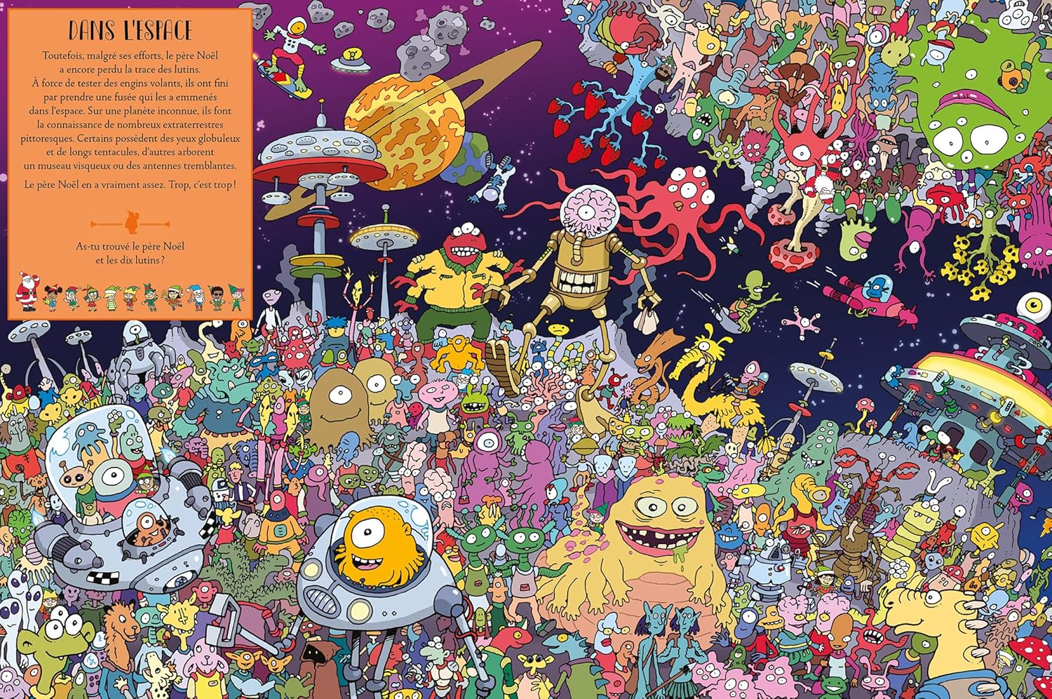 livre cherche et trouve père noel