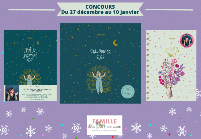 A gagner les beaux calendriers et agendas 2024 de Mathou ! - MaFamilleZen