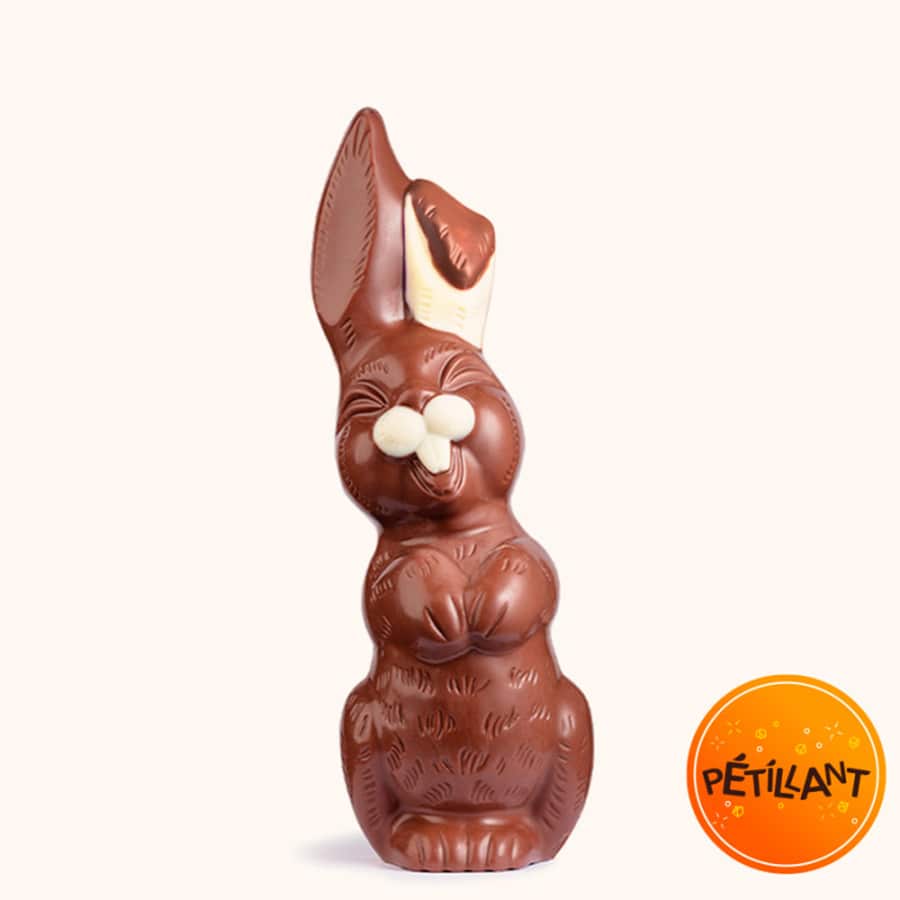 lapin de paques chocolat pétillant