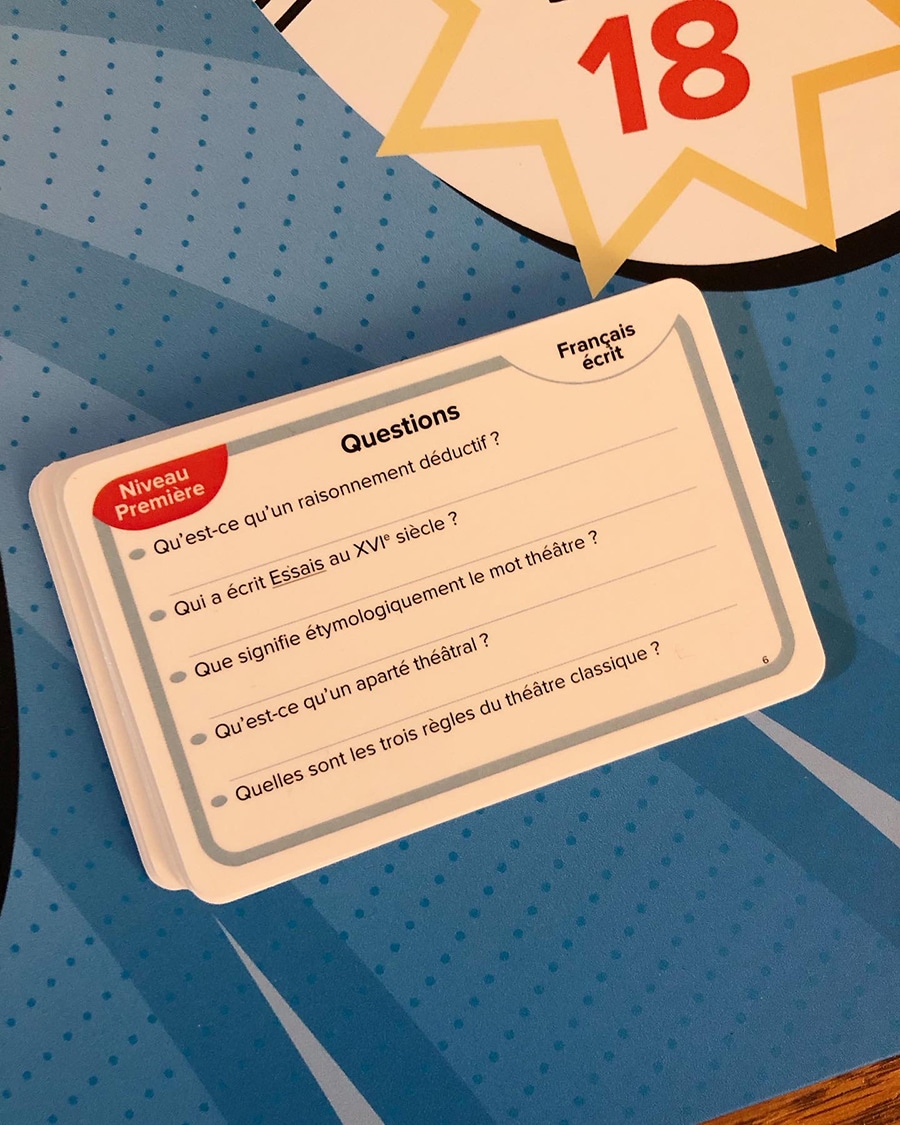 jeu pour faire réviser le bac de français