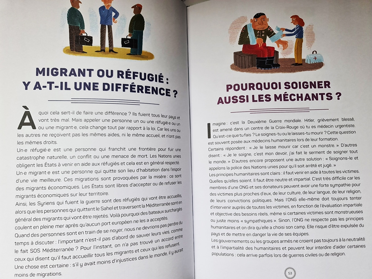 livre jeunesse sur l'action humanitaire