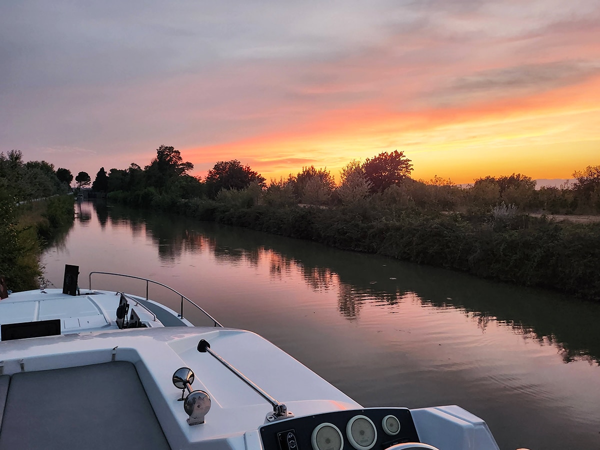 quelle est la partie la plus calme du canal du midi en bateau