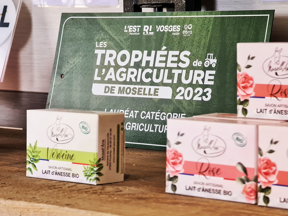 savons bio au lait d'ânesse Mosell'âne