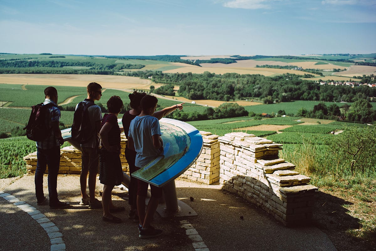 balade à vélo dans les vignes Chablis 