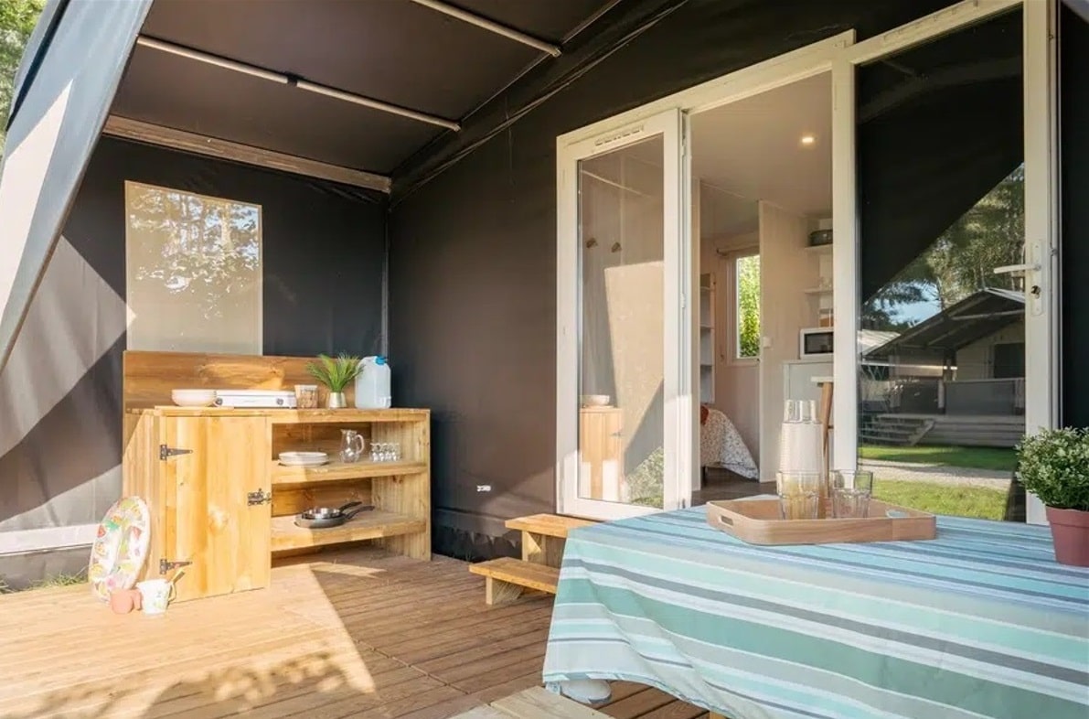 camping Guidel bungalow grande capacité