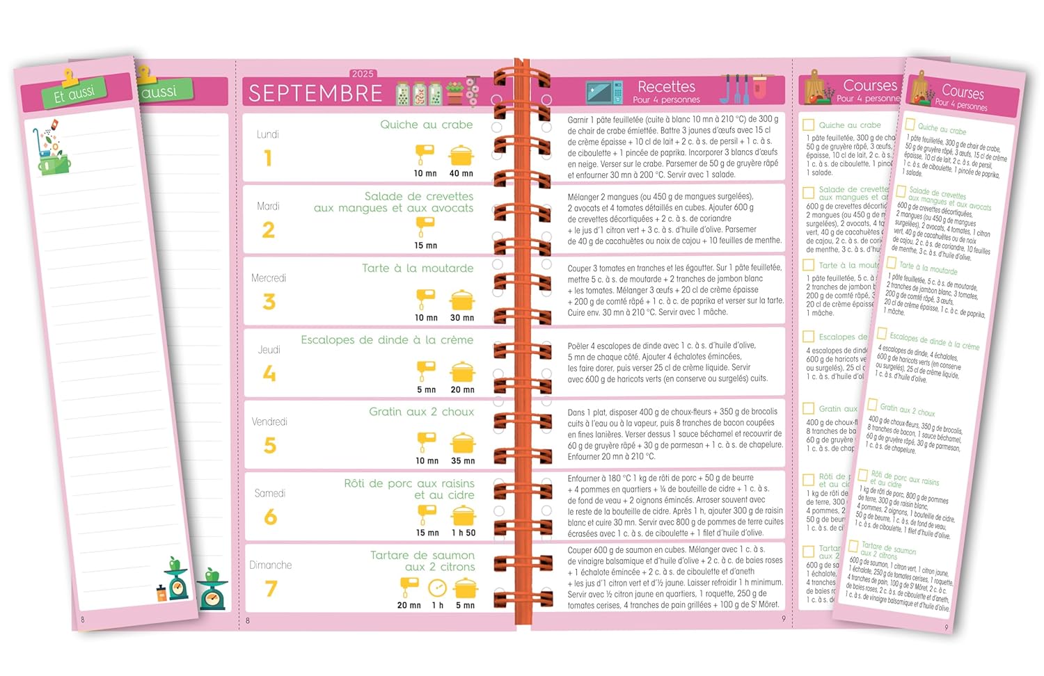 menu équilibré semaine pour famille simple