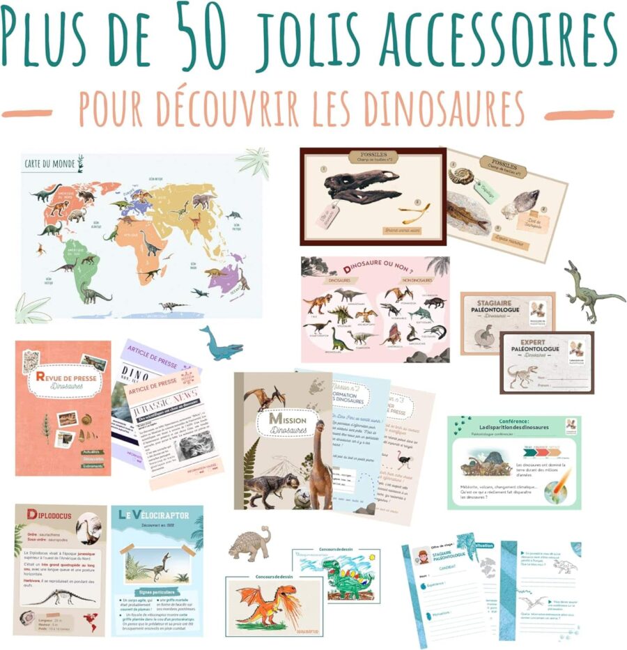 lit paléontologie enfant