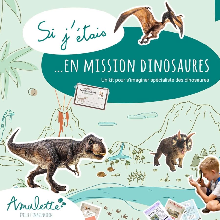 Amulette si j'étais en mission dinosaures jeu