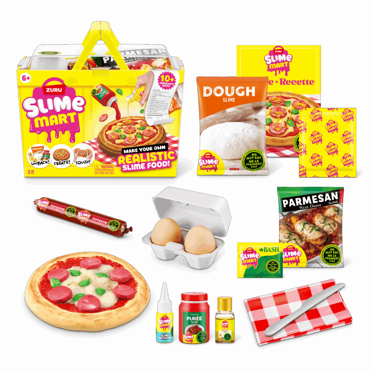 panier slime art zuru pizza