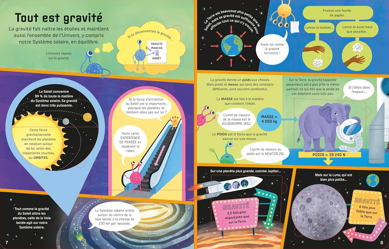 livre interactif enfant sur l'espace