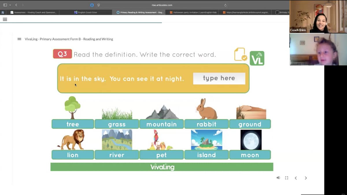 plateforme de cours de langues en ligne enfant