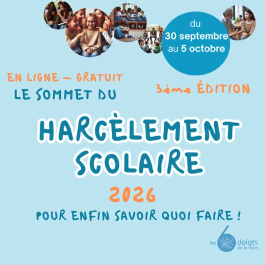 sommet du harcèlement scolaire 2026