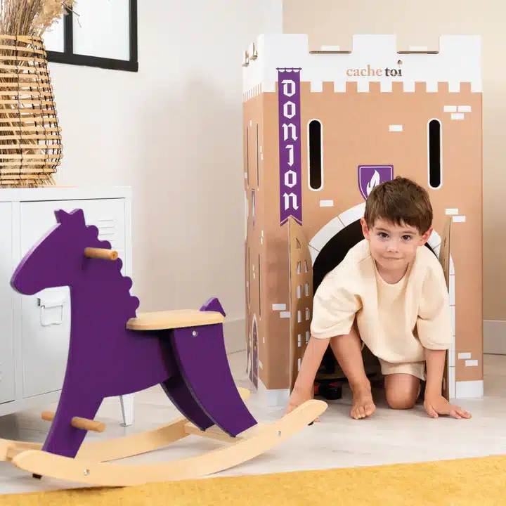 donjon en carton taille enfant