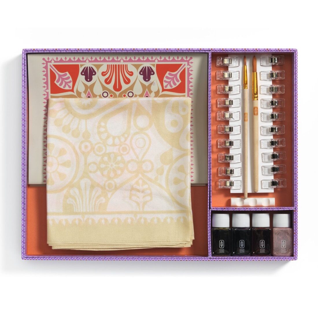 coffret peinture sur soie enfant