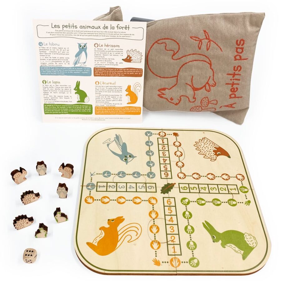 jeu petits chevaux bois original