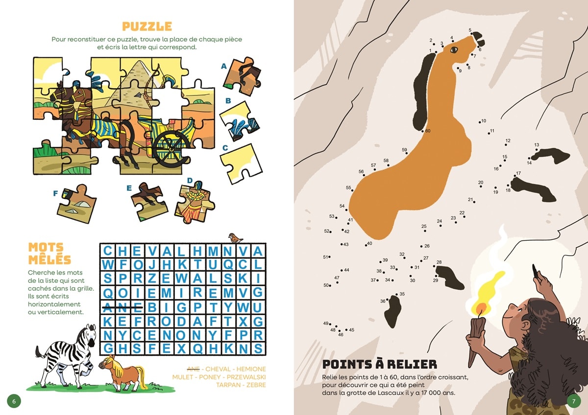 cahier de jeux pour fan de chevaux