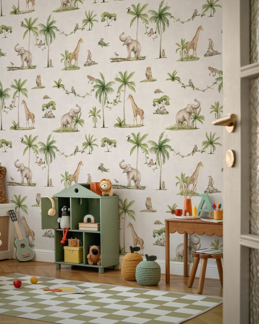 coin enfant salon papier peint