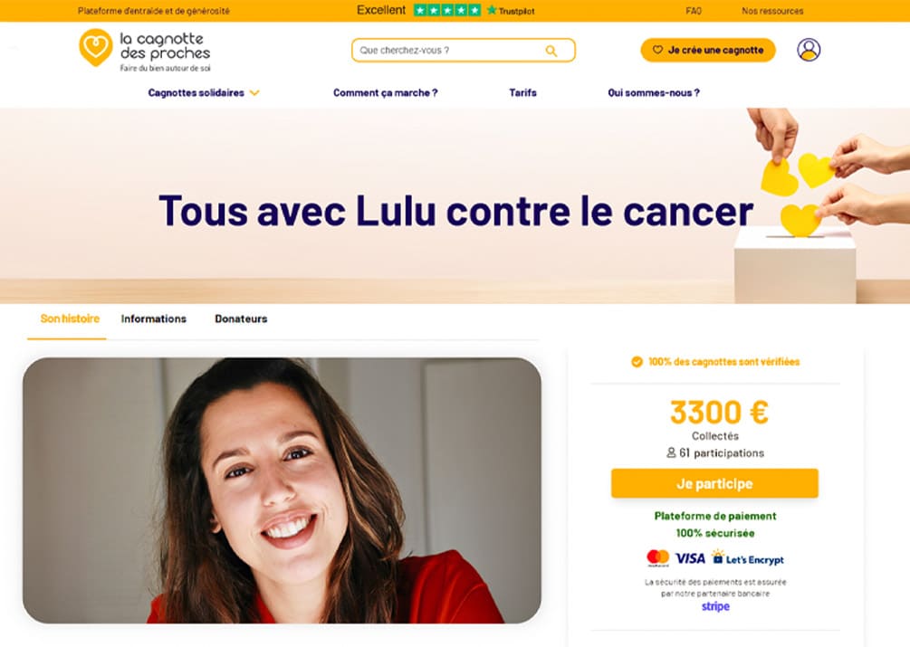 contribuer a une cagnotte solidaire