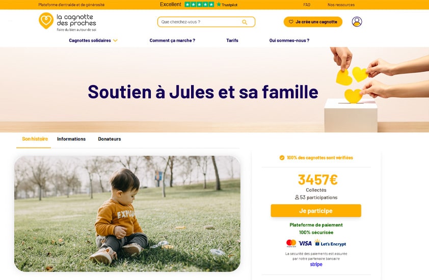 comment créer une cagnotte pour aider une famille