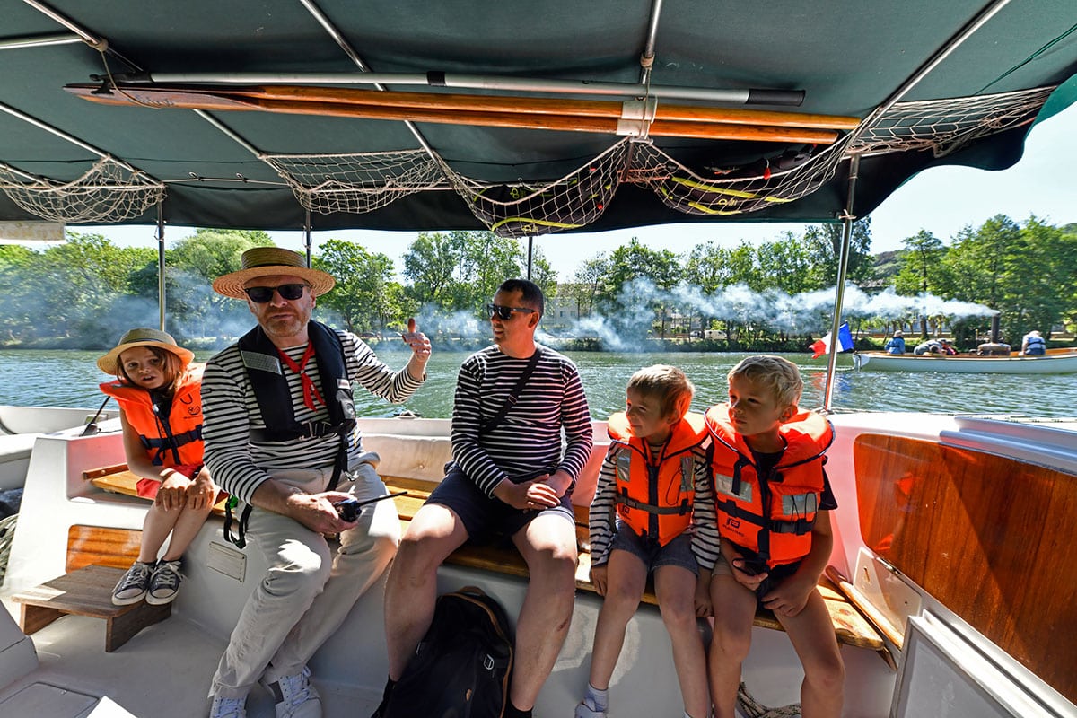 balade commentée en famille sur la Seine à Chatou avec l'association Sequana