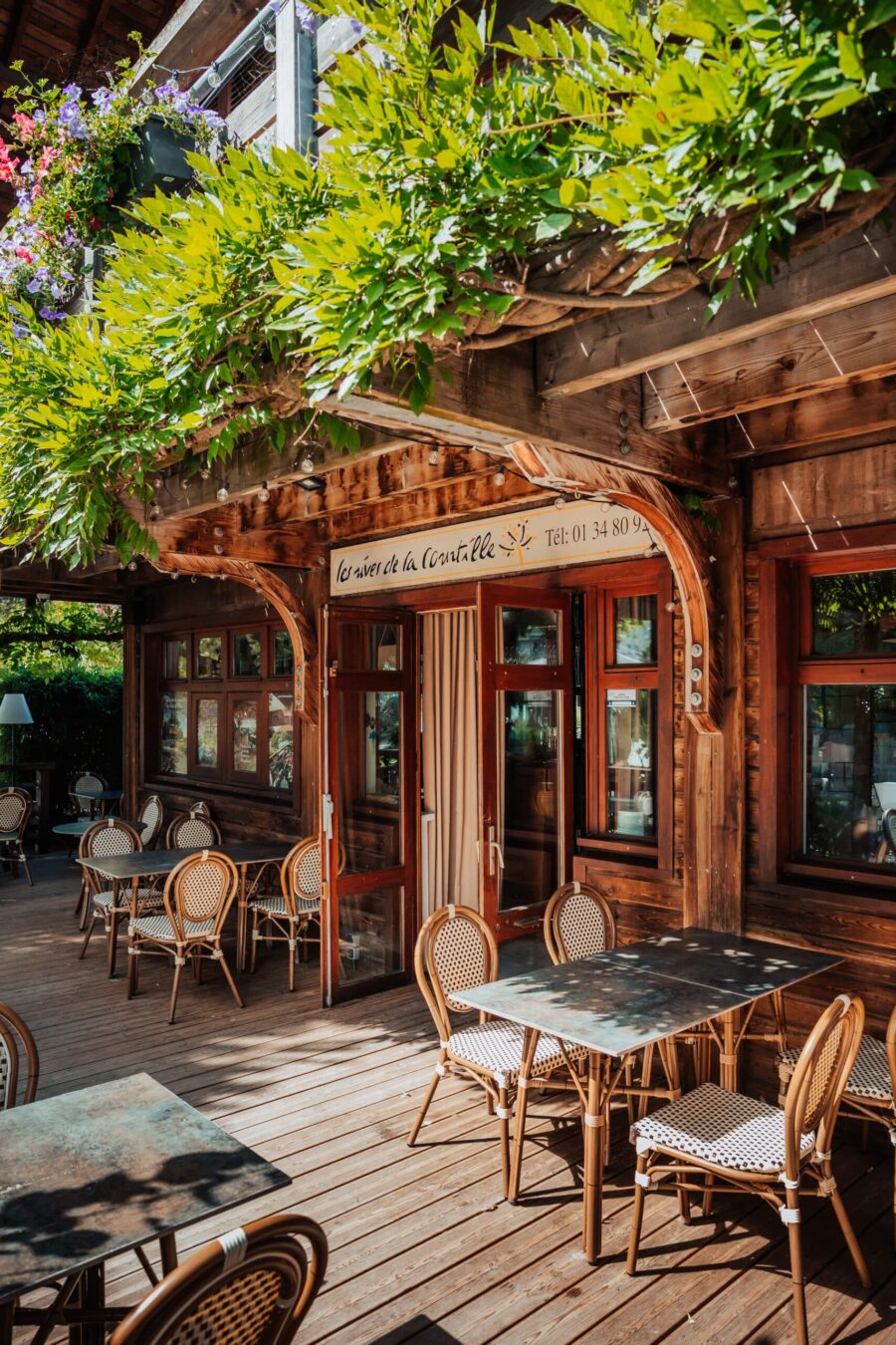 restaurant rives de la courtille chatou terrasse exterieure