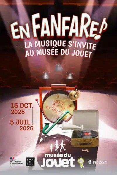 affiche expo en fanfare musee du jouet de poissy