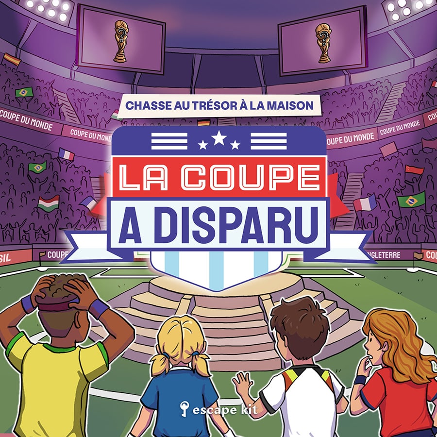chasse au trésor enfant à la maison la coupe a disparu escape kit