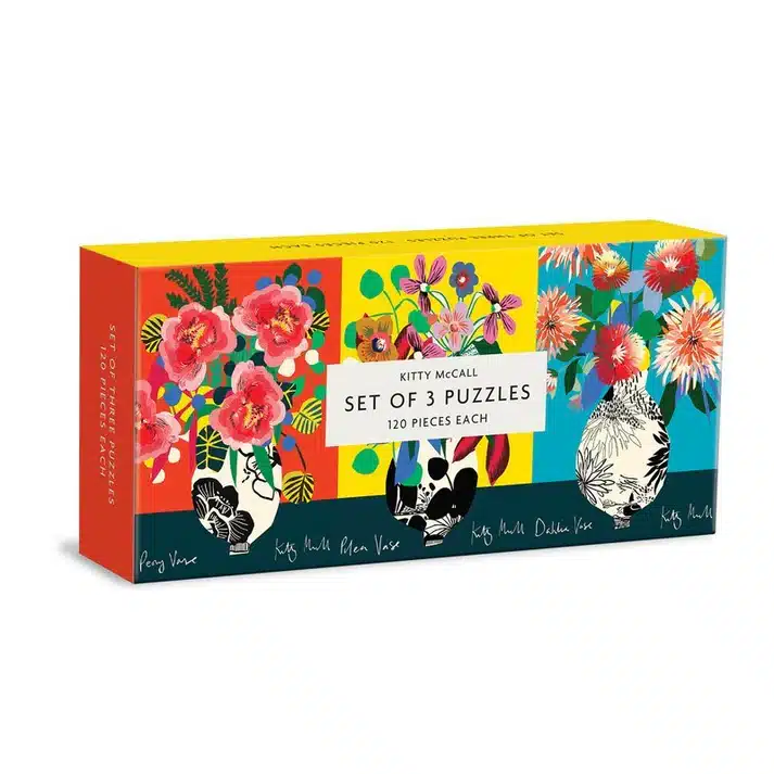 Puzzle Set Kitty McCall Galison 3 x 120 pièces