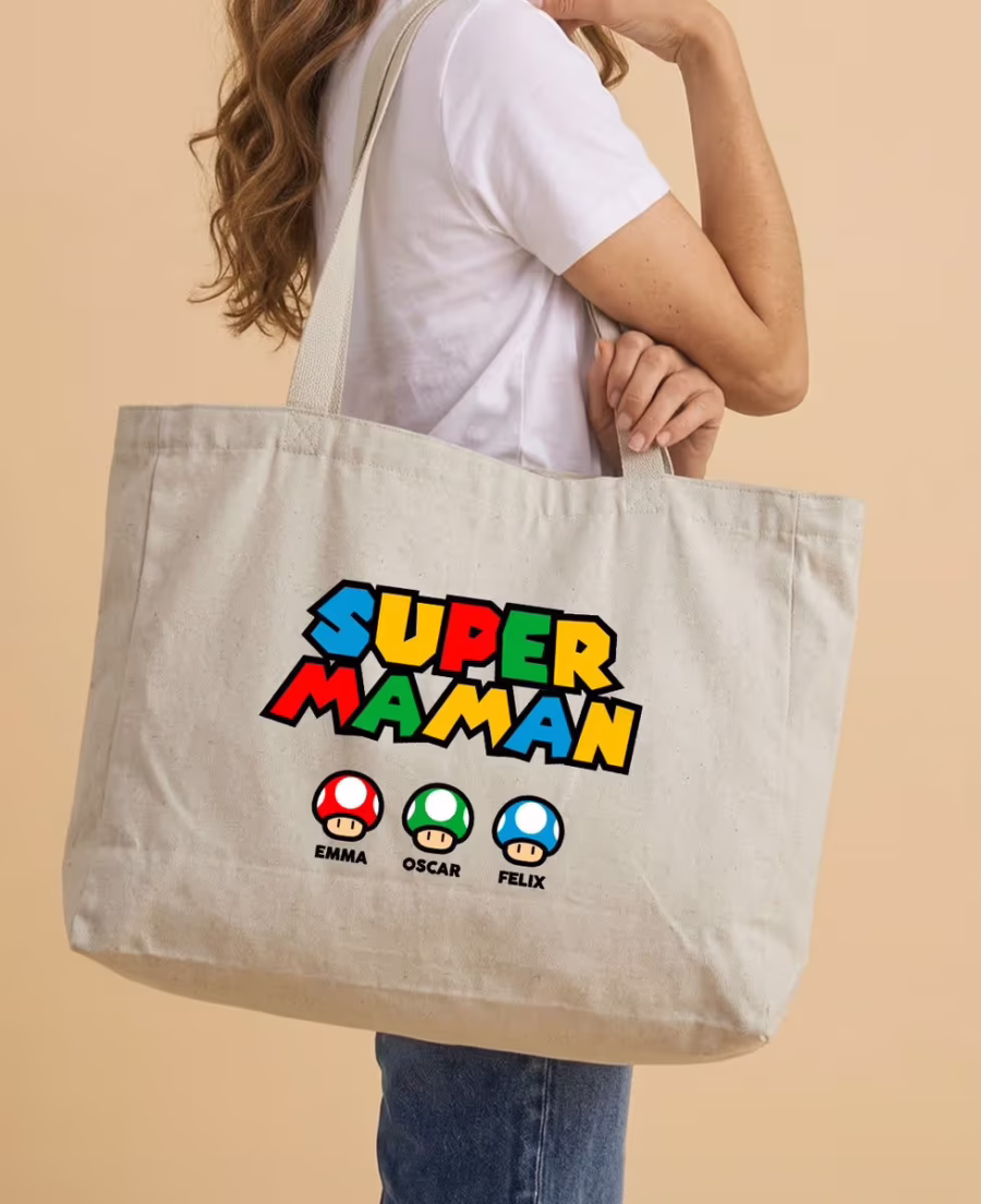tote bag super maman tote bag super maman