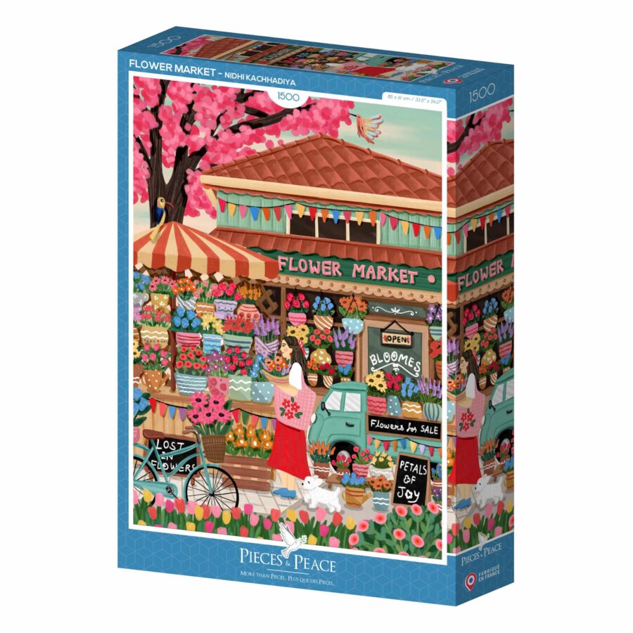 Puzzle Marché aux Fleurs Pieces & Peace 1500 pièces