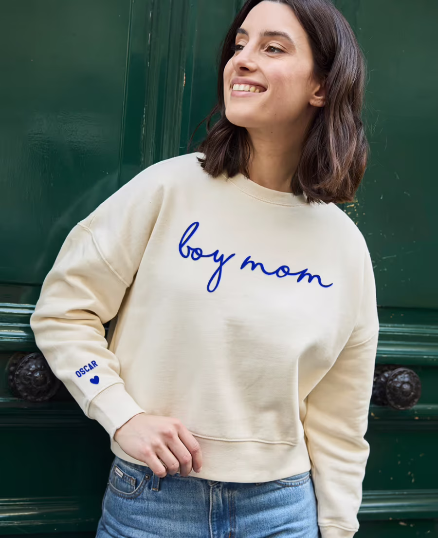 sweat boy mom sweat personnalisé maman d'un garçon