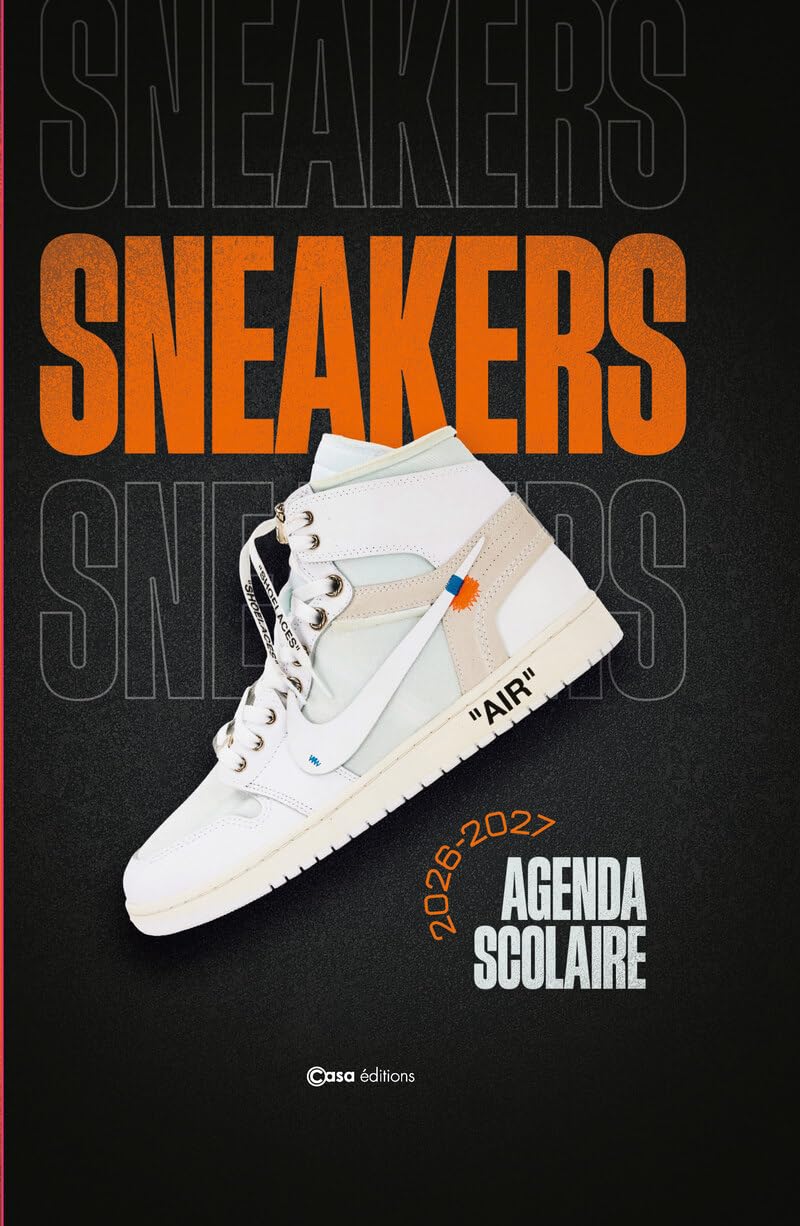 agenda scolaire 2026-2027 sneakers