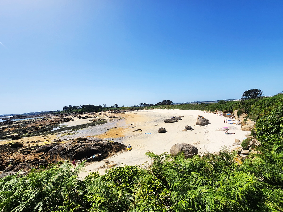 plage ou se baigner sur l'ilot callot