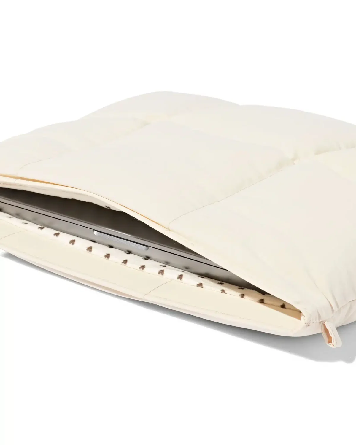 housse ordinateur unie matelassée