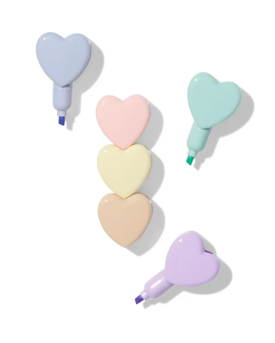 mini surligneur coeur hema