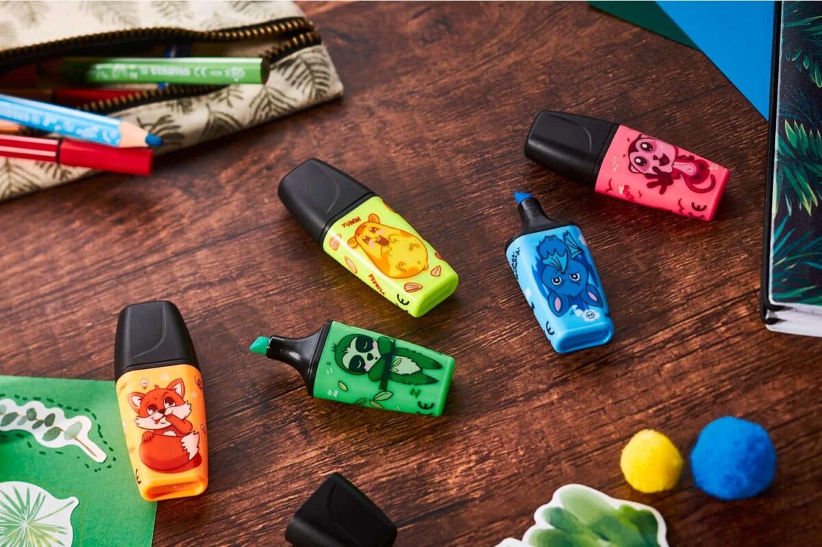 mini surligneurs animal vibes stabilo