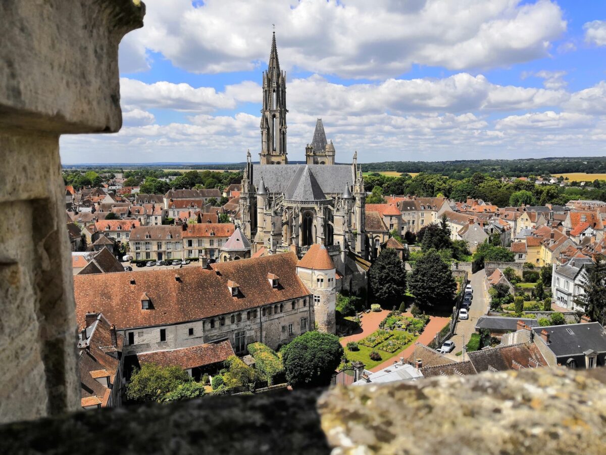 vue panoramique sur cathedrale senlis