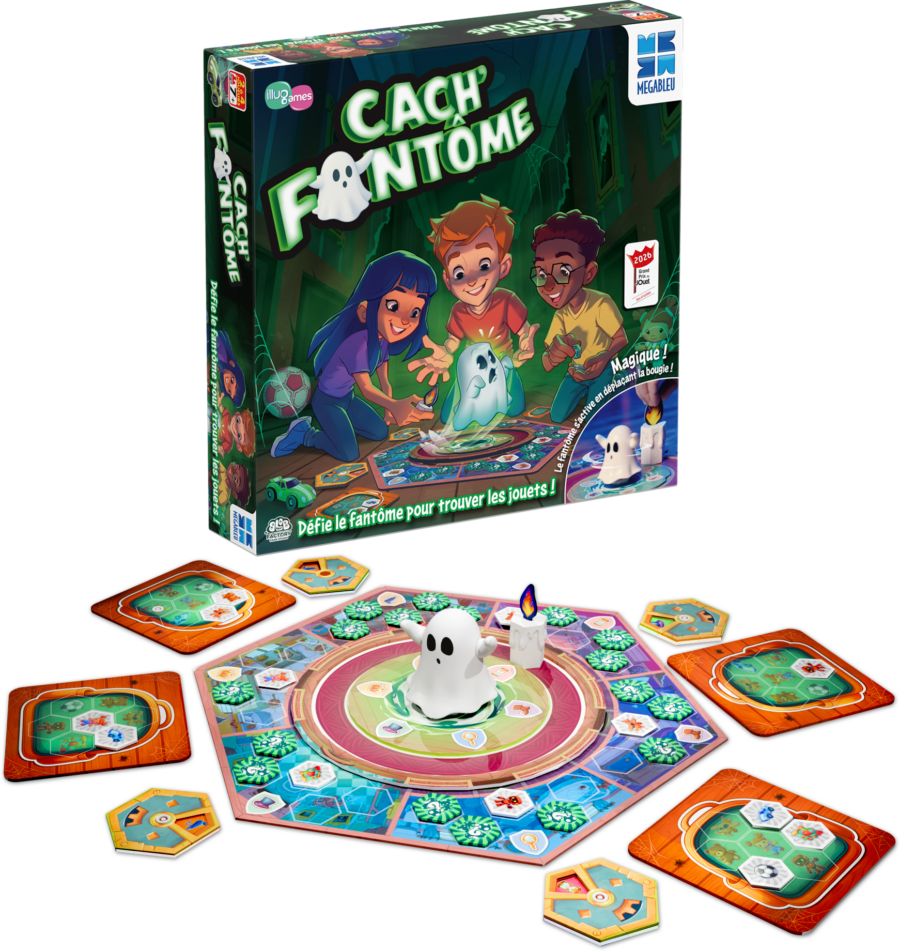 boite de jeu cach'fantome et jeu de plateau, quel age