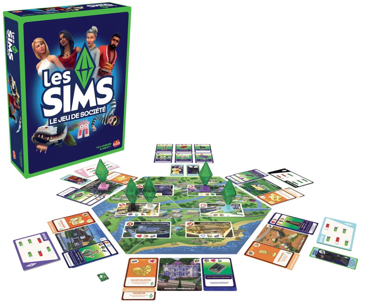jeu de société les sims boite ouverte